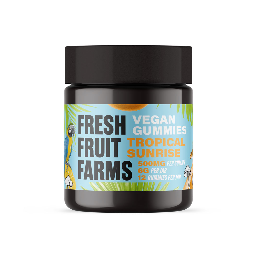 Fresh Fruit Farms Tropical Sunrise Gummies Bottle